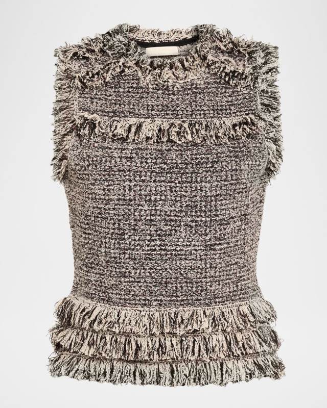 Kassi Knit Tweed Top